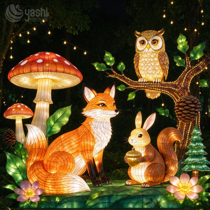 Custom Marine Ocean Animal Festival Lantern Set, Waterproof LED Sea Creature Light Sculpture for Aquarium and Theme Park Night Exhibition
