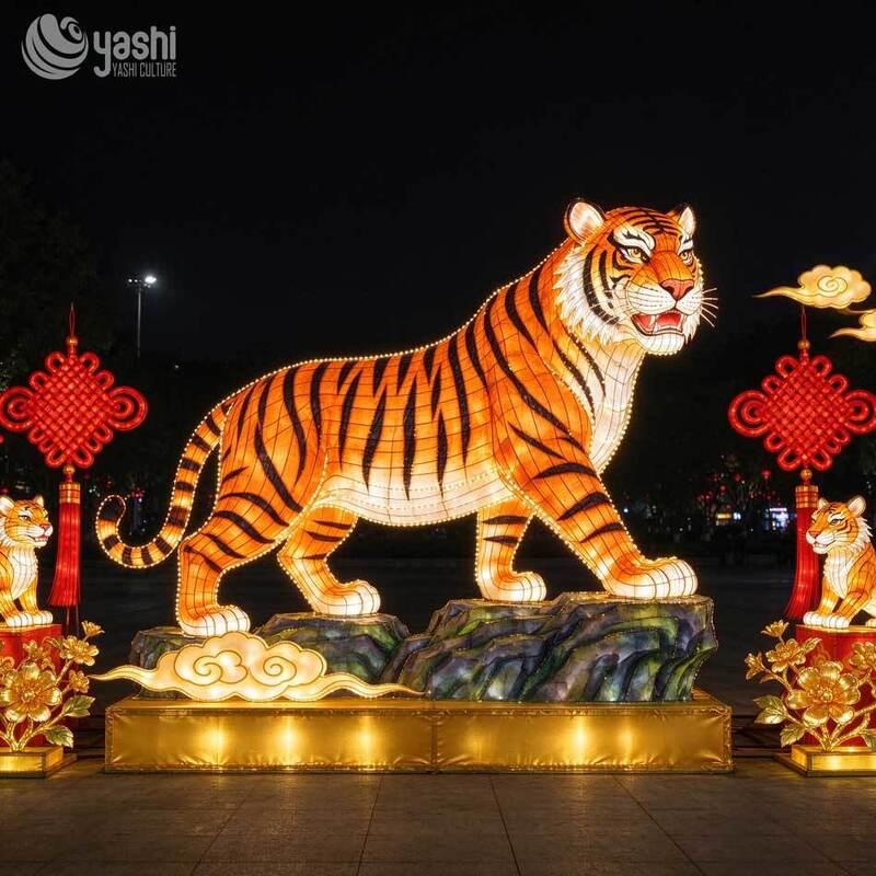 Custom Enchanted Forest Animal Festival Lantern Set, Waterproof LED Woodland Creature Light Sculpture for Zoo and Theme Park Night Exhibition