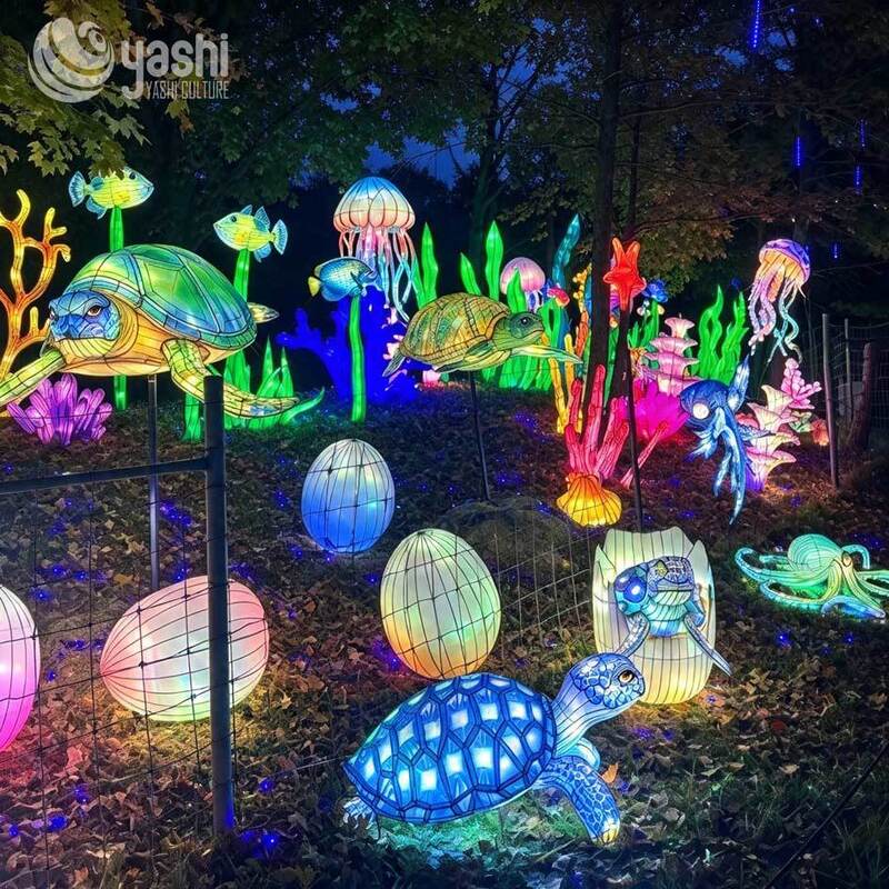 Custom Tiger Festival Lantern, Large LED Animal Light Sculpture, Outdoor Holiday Lighting Decor for Zoo and Theme Park Night Show