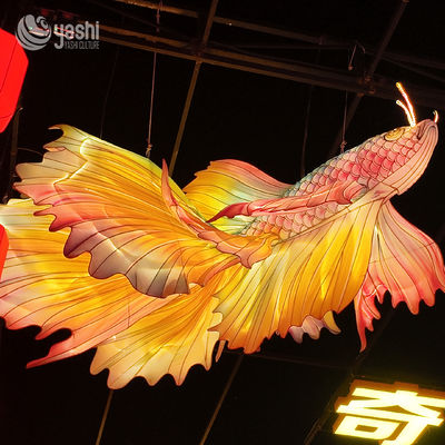Chinese Traditional Festival Animal Lanterns - Goldfish Sculpture LED Lighting for Outdoor Decoration