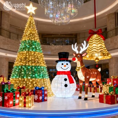 Handmade Christmas Lanterns, Christmas Tree, Santa Claus, Reindeer Outdoor Lighting