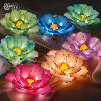 Chinese New Year Outdoor Silk Lanterns for Garden Decoration, Party, Theme Park, Exhibition