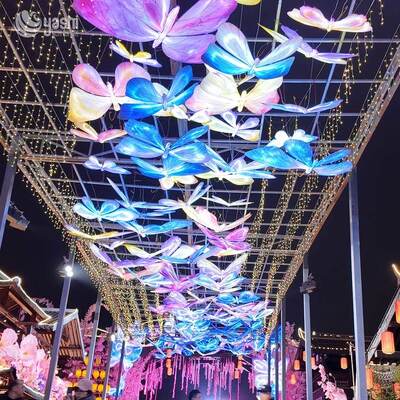 Large LED Butterfly Light Sculptures  High Brightness, Long Lifespan for Corridor & Walkway Decor, Outdoor Commercial Ornaments
